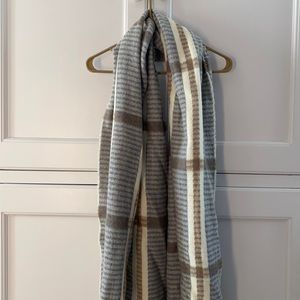 Anthropologie plaid blanket scarf